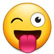 Emoji menjulurkan lidah Wulan Guritno main lidah yakni dengan menjulurkan lidah ke hadapan orang yang merekam video diduga terjadi ketika menghadiri agenda Bazzar Indonesia Icons